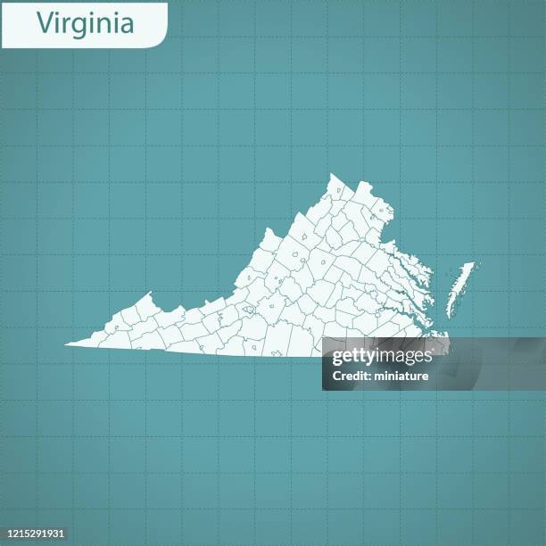 928 Virginia Political Map Stock Photos High Res Pictures And Images Virginia Map 
