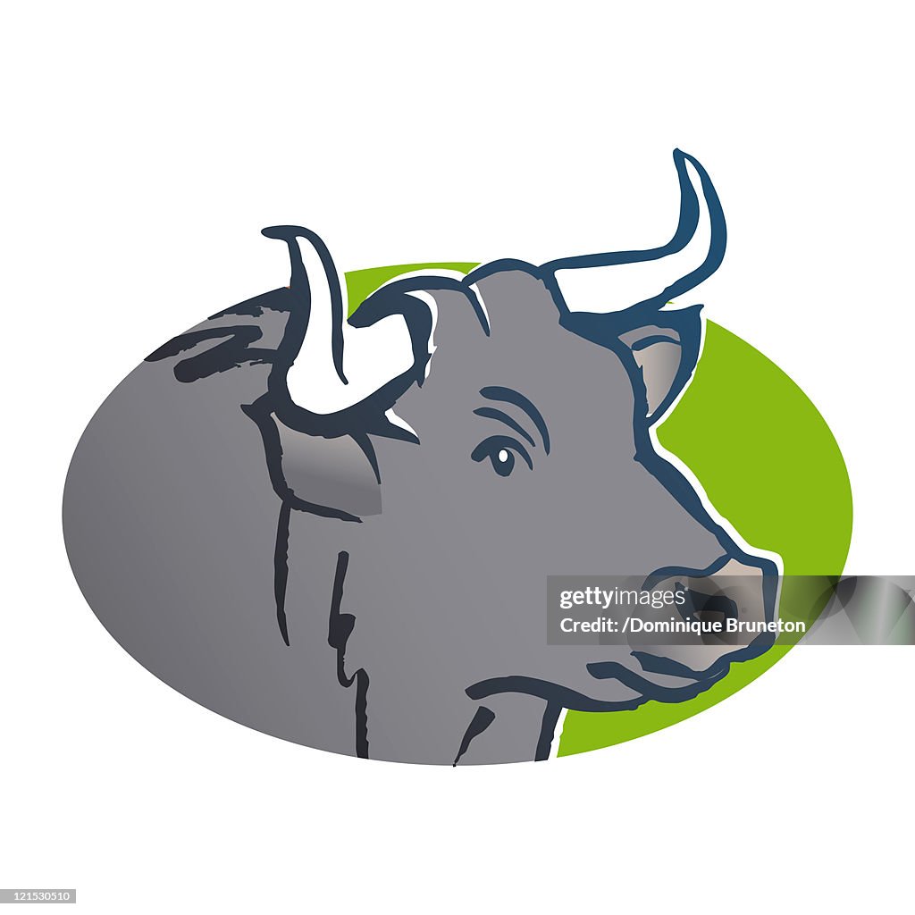 Taurus astrological sign, illustration