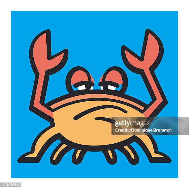 cancer astrological sign, illustration - sea life cartoon stock illustrations