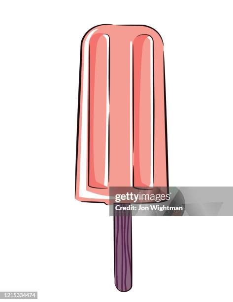 cute popsicle - eisstiel stock-grafiken, -clipart, -cartoons und -symbole