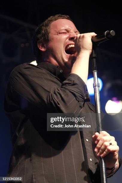 Singer Kevin Martin is shown performing on stage during a "live" concert appearance with Candlebox on May 4, 2012.