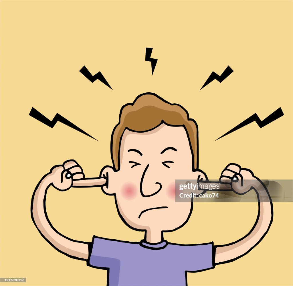Hombre De Dibujos Animados Que Se Apodera De Las Orejas Con El Dedo Ilustración de stock - Getty Images Hombre De Dibujos Animados Que Se Apodera De Las Orejas Con El Dedo Ilustración de stock - Getty Images