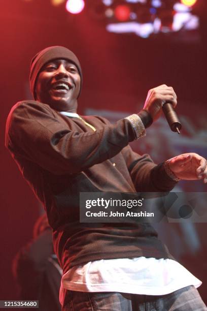 Rapper Cassidy is shown performing on stage during a "live" concert appearance on November 30, 2007.