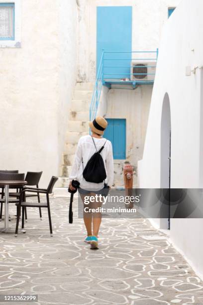 discovering greece milos - plaka stock pictures, royalty-free photos & images