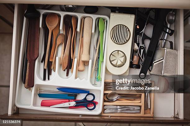 Messy Kitchen Draw Messy Drawers Photos and Premium High Res Pictures - Getty Images