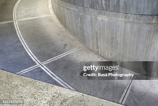 Underground Ramp Texture Concrete Sloping Road Ramp In Underground Garage High-Res Stock Photo ...