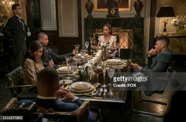Trai Byers, Taraji P. Henson, Terrence Howard, Meta Golding and Bryshere Y. Gray in the "Love Me Still" episode of EMPIRE airing Tuesday, March 31 on...