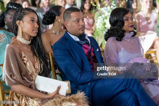 Guest star Kiandra Richardson, Terrence Howard and Taraji P. Henson in the "Love Me Still" episode of EMPIRE airing Tuesday, March 31 on FOX.