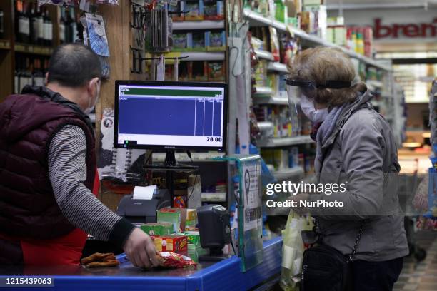 Chinese supermarkets are allowed to open during the mandatory quarantine by COVID-19. Argentina 05-26-202