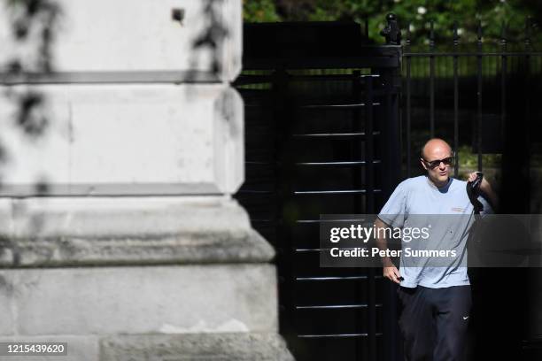 Chief Advisor to Prime Minister Boris Johnson, Dominic Cummings arrives in Downing Street on May 27, 2020 in London, England. On March 31st 2020...