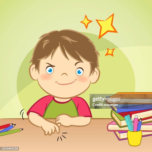 Boy Thinking Color In 22 Child Thinking Color Background High Res Vector Graphics - Getty Images