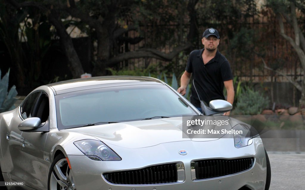 Leonardo DiCaprio Seen Driving the New 2012 Fisker Karma