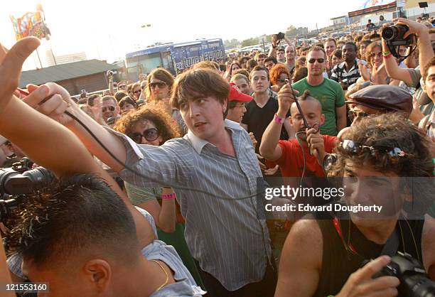 Art Brut during 6th Annual Village Voice Siren Music Festival at Coney Island in Brooklyn, New York, United States.