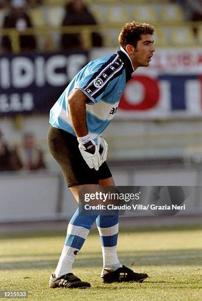 Gianluigi Buffon of Parma in action during the Italian Serie A match against Bologna played at The Renato Dall''Ara Stadium in Bologna, Italy....