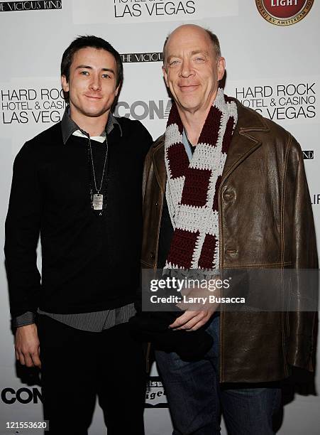 Actors Alex Frost and J.k. Simmons attend "The Vicious Kind" Party at the Hollywood Life House on January 17, 2009 in Park City, Utah.