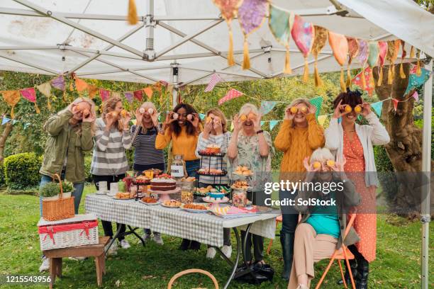 cake eyes - afternoon tea party stock pictures, royalty-free photos & images