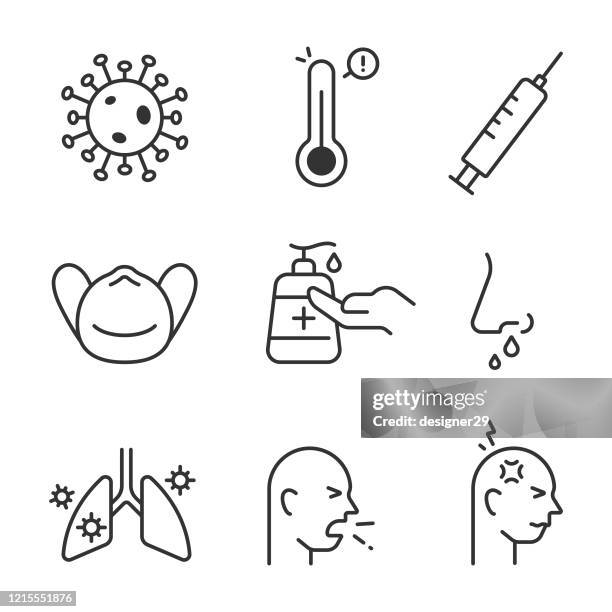 coronavirus 2019-ncov icon set vector design. - doctors shaking hands stock illustrations
