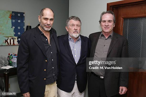 Guillermo Arriaga, Tommy Lee Jones, Walter Hill during The 9th Annual SCAD Savannah Film Festival- "The Three Burials of Melquiades Estrada"...