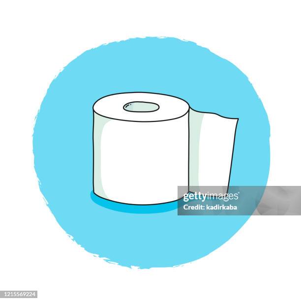 ilustraciones, imágenes clip art, dibujos animados e iconos de stock de toilet paper dibujado a mano, doodle e iconos de ilustración vectorial - lavabo instalación fija