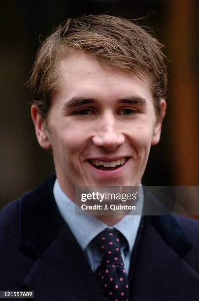 Otis Ferry, son of Bryan Ferry during Pro-hunt Eight Appear Over Commons Storming - Court Hearing at Bow Street Magistrates Court in London, Great...