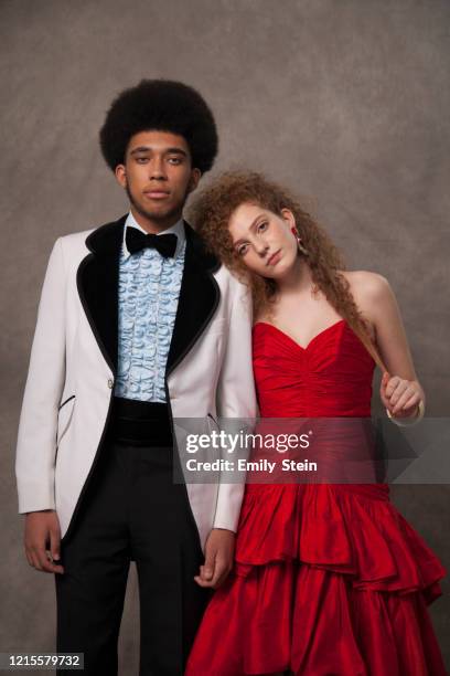 portrait of a couple at prom - vintage funny black and white stock pictures, royalty-free photos & images