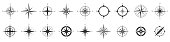 Compass icons set. Vector compass icons.