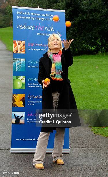 Gaby Roslin during Cancer Research UK's Reduce The Risk - Photocall at Cambridge Terrace in London, Great Britain.