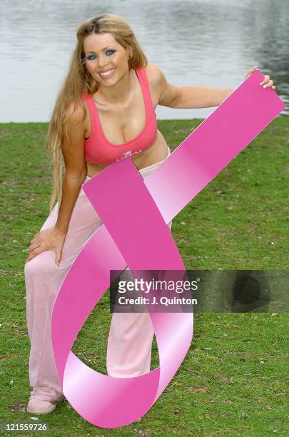 Nicola McLean during Pink Aerobics for Breast Cancer Care - Press Launch at Regents Park in London, Great Britain.