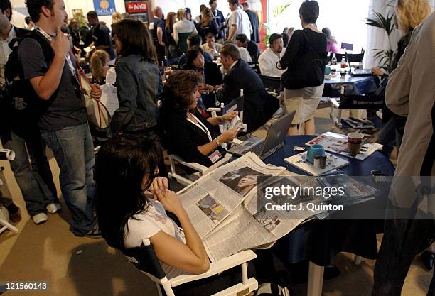 Atmosphere during 2005 Cannes Film Festival - American Pavilion - Day 5 at American Pavilion in Cannes, France.