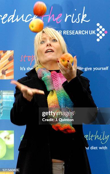 Gaby Roslin during Cancer Research UK's Reduce The Risk - Photocall at Cambridge Terrace in London, Great Britain.