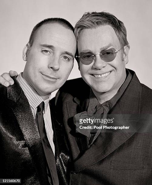 Handout picture issued Wednesday 21 December 2005. This is the official press photograph of Sir Elton John and David Furnish to commemorate their...