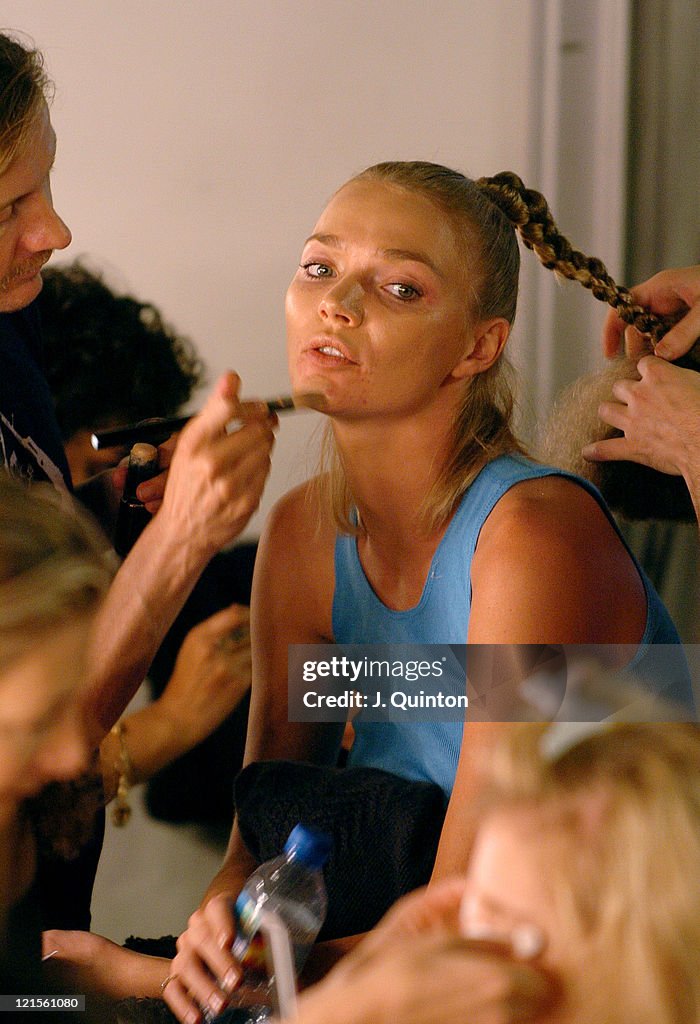 London Fashion Week Spring 2005 - Tristan Webber - Backstage