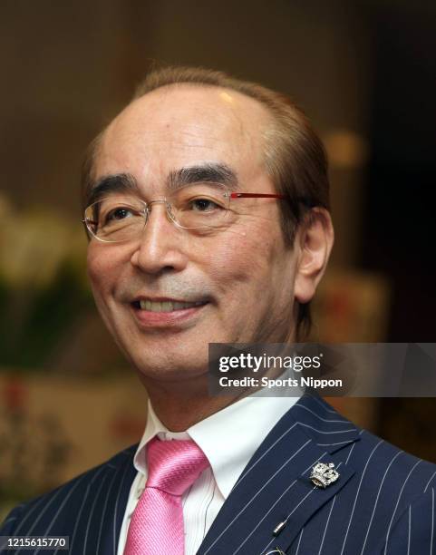 Japanese comedian Ken Shimura attends Cha Kato's 50th work anniversary party at Grand Prince Hotel Akasaka on March 1, 2011 in Tokyo, Japan.