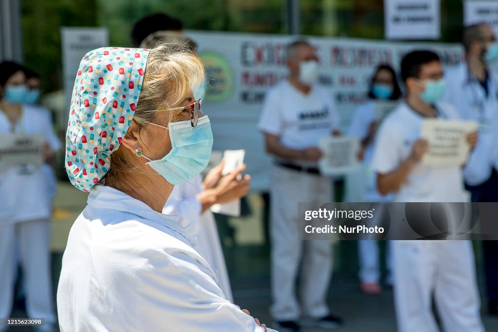 Health Care Riots Healthcare professionals with doctors and nurses protest against the ...