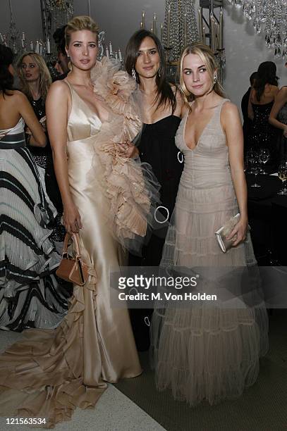 Ivanka Trump, Zani Gugelmann and Amanda Hearst during Solomon R. Guggenheim Museum's Young Collectors Council 2006 Artist's Ball Sponsored by Giorgio...