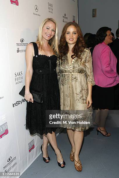 Sarah Wynter and Erika Christensen during Saks Fifth Avenue and InStyle Magazine Host an Exclusive Launch Event for "Key to the Cure" in Partnership...