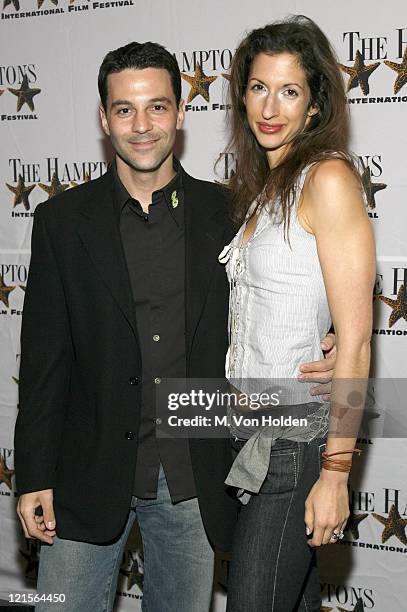 David Alan Basche and Alysia Reiner during 14th Annual Hamptons International Film Festival - Screening of "Shut Up and Sing" - Arrivals and Inside...