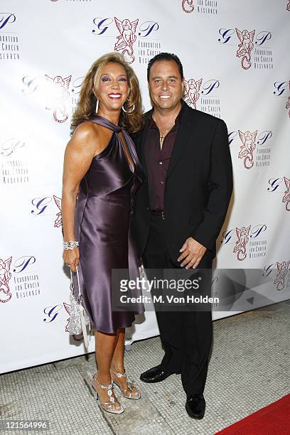 Denise Rich and Joe Giardina during Denise Rich and the G&P Foundation for Cancer Research Host "Disco & Diamonds" Fundraiser at Capitale in New York...