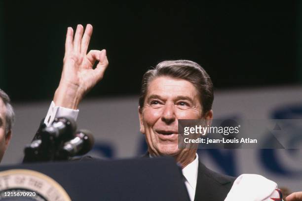Ronald Reagan lors de sa cmpagne électorale