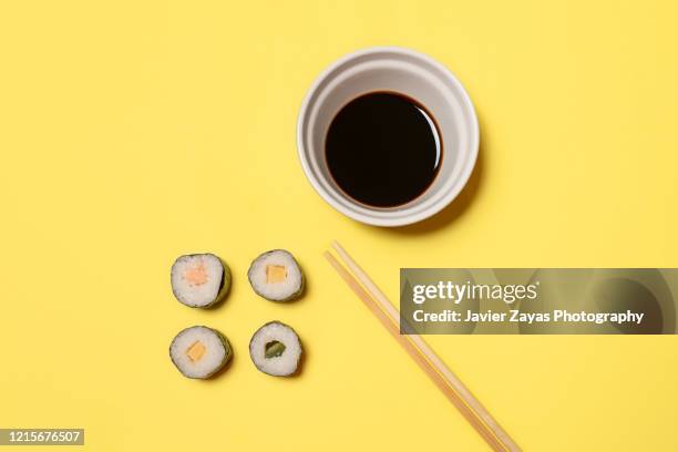 sushi - soy sauce stock pictures, royalty-free photos & images
