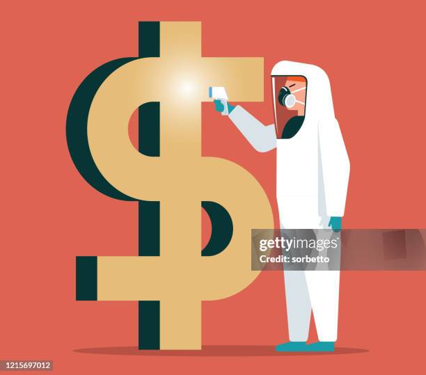 financial health - fundraiser thermometer stock illustrations