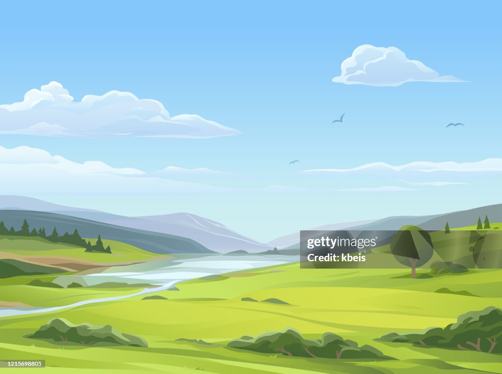Rustig landelijk landschap