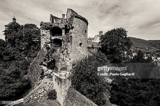 heidelberg castle - collapsing wall stock pictures, royalty-free photos & images