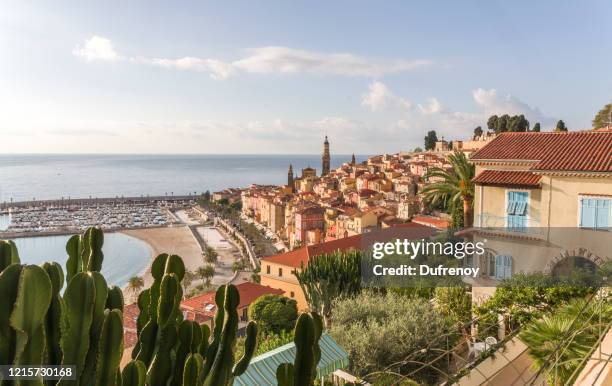 menton, côte d'azur, france - menton stock pictures, royalty-free photos & images