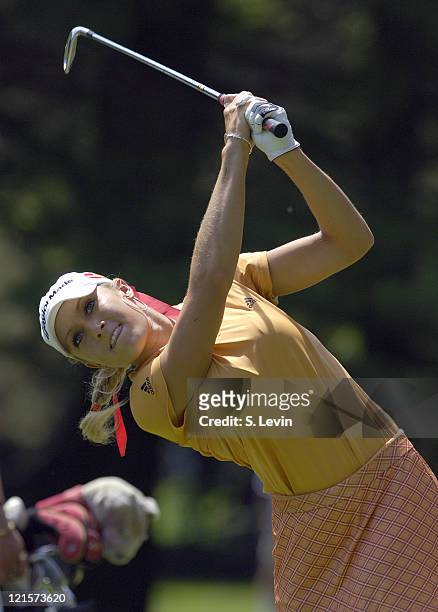 Natalie Gulbis during the final round of the Jamie Farr Owens Corning Classic at Highland Meadows Golf Club in Sylvania, Ohio, on Sunday, July 16,...