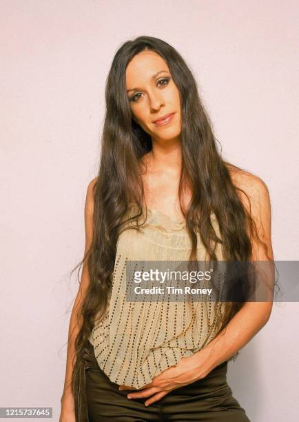 Canadian-American singer, songwriter, record producer, and actress Alanis Morisette, 2002.