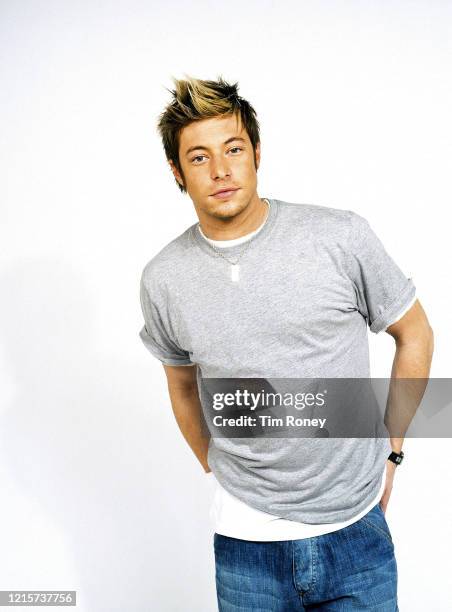 British singer Duncan James of pop band Blue, 2003.