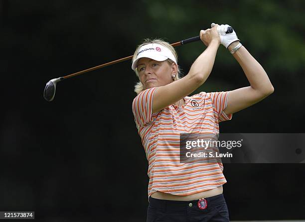 Liselotte Neumann during the first round of the Jamie Farr Owens Corning Classic at Highland Meadows Golf Club in Sylvania, Ohio, on July 13, 2006.