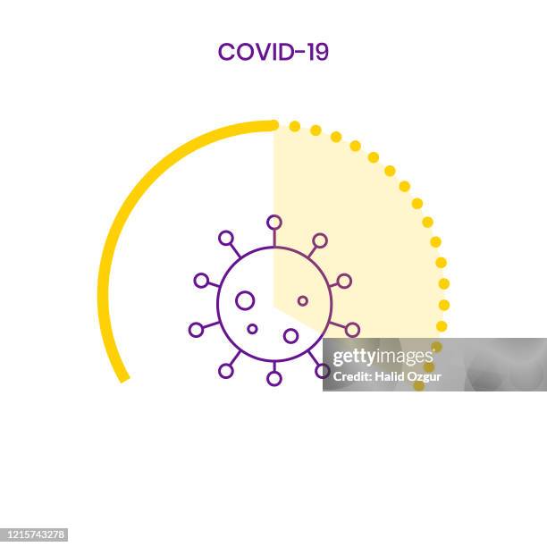 covid-19 coronavirus 2019 thin line vector icons stock illustration - blood sample stock illustrations