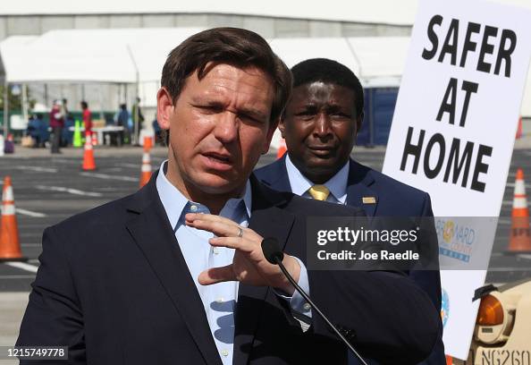 Florida Governor Ron DeSantis Holds Press Conference On State's Coronavirus Response Florida Governor Ron DeSantis Holds Press Conference On State's Coronavirus Response